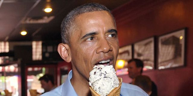 Ditemani Kentang Goreng, Obama Saksikan Perjuangan AS di Brasil Ditemani Kentang Goreng, Obama Saksikan Perjuangan AS di Brasil