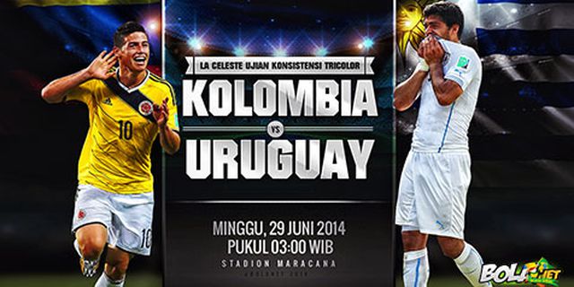 Sekilas 16 Besar: Kolombia vs Uruguay