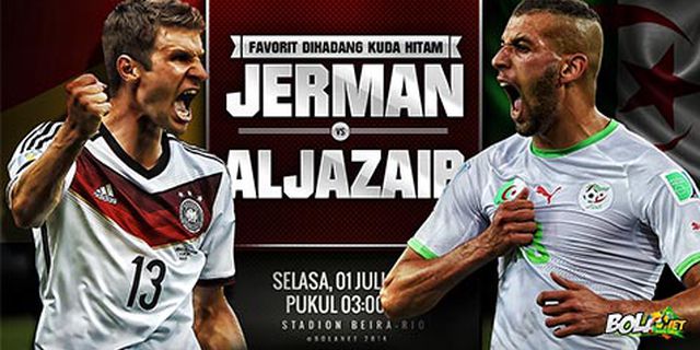 Sekilas 16 Besar: Jerman vs Aljazair Sekilas 16 Besar: Jerman vs Aljazair