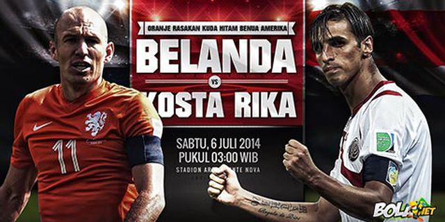 Sekilas 8 Besar: Belanda vs Kosta Rika