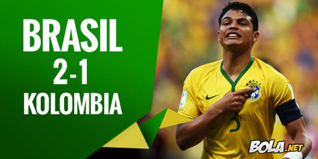 Review: Dua Gol Bek Tengah, Brasil ke Semifinal Review: Dua Gol Bek Tengah, Brasil ke Semifinal