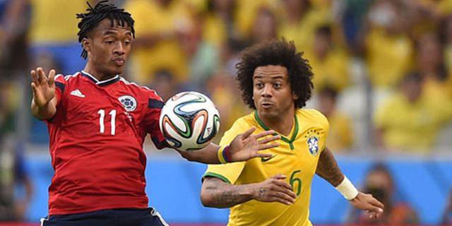 Brasil vs Kolombia Terkotor di Piala Dunia 2014