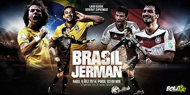 Line-up: Brasil vs Jerman