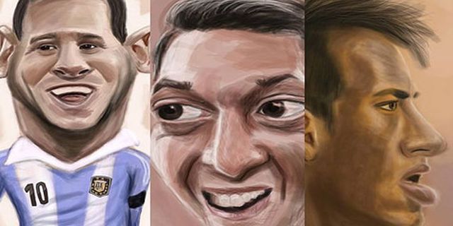 Deretan Karikatur Ciamik Bintang Piala Dunia 2014