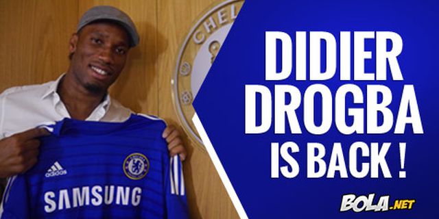 Drogba Resmi Kembali Perkuat Chelsea