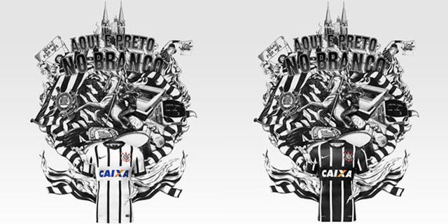 Detail Jersey Home dan Away Corinthians 2014-15