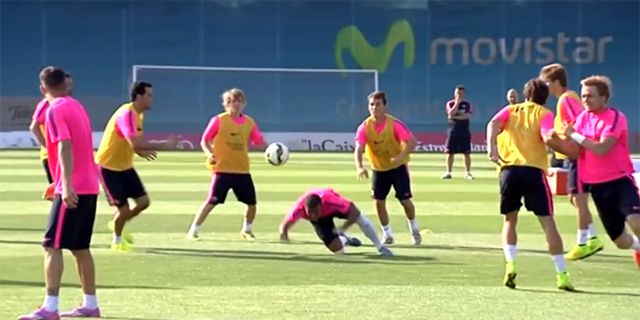 Video: Pemain Barca Asyik Main Dodgeball di Sesi Latihan