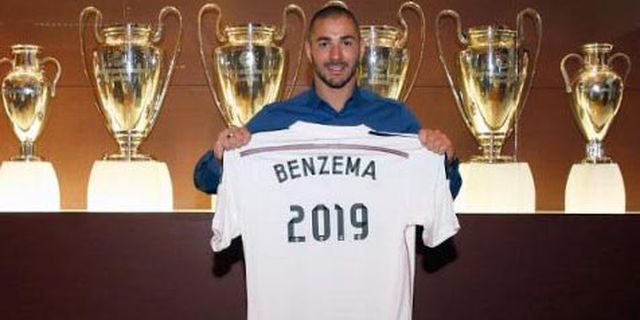 Real Madrid Ikat Benzema Hingga 2019