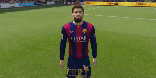 Detail Wajah Pemain Barcelona di Demo FIFA 15
