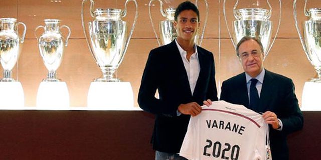 Varane Perpanjang Kontrak di Real Madrid Hingga 2020