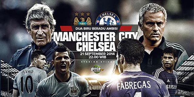 Preview: Man City vs Chelsea, Dua Biru Beradu Ambisi