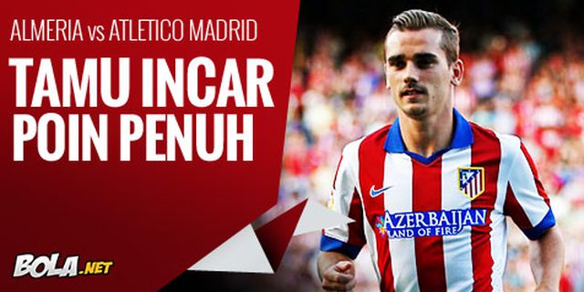 Preview: Almeria vs Atletico, Tamu Incar 3 Poin