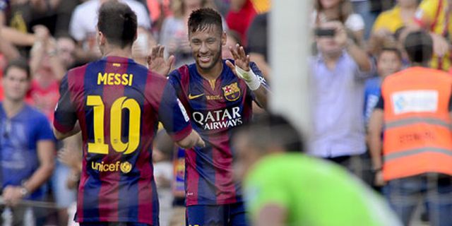 Neymar Senang Berpartner Dengan Messi