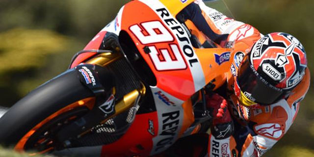 Marquez Pole di MotoGP Australia, Crutchlow Kedua