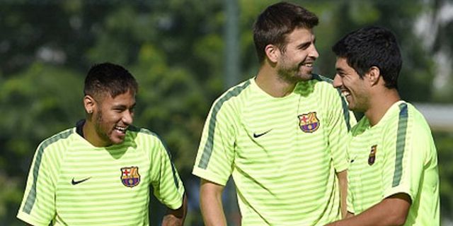 Pique: Suarez Sempat 'Mati' Dalam Latihan Barca