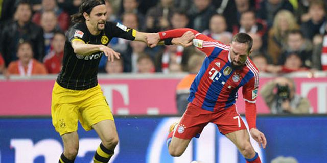 Puas Kalahkan Dortmund, Guardiola Puji Ribery