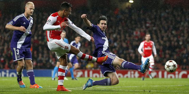 Highlights UCL: Arsenal 3-3 Anderlecht