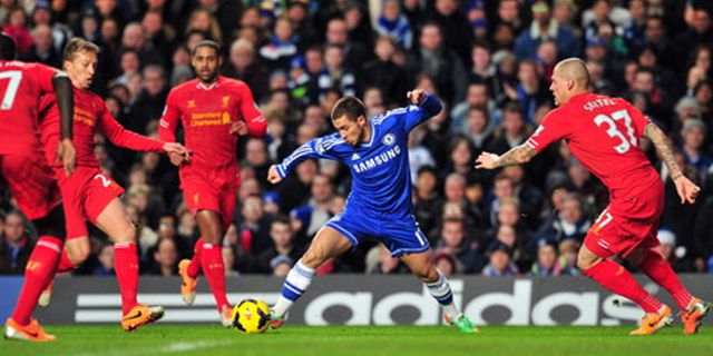 Hazard vs Liverpool, Tiga Laga, Dua Gol, Bahaya