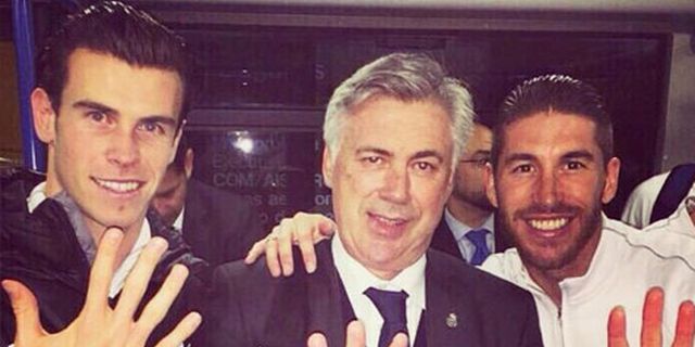 Inilah Cara Ramos, Bale dan Ancelotti Rayakan Rekor Baru Klub Inilah Cara Ramos, Bale dan Ancelotti Rayakan Rekor Baru Klub