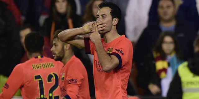 Busquets: Barca Beruntung