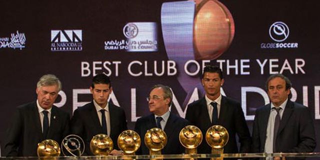 Real Madrid Dominasi Globe Soccer Awards