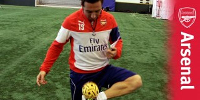 Video: Cazorla Unjuk Kehebatan Menggunakan Bola Takraw