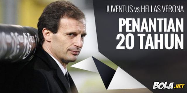 Preview: Juventus vs Verona, Penantian 20 Tahun