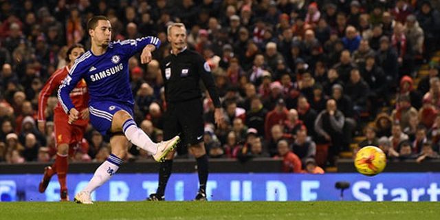 Hazard Ternyata Sempat Khawatir Mignolet Gagalkan Penaltinya