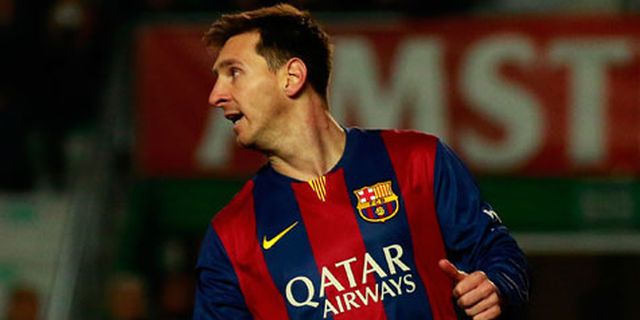 Barca Gunduli Elche, Messi Ukir Rekor