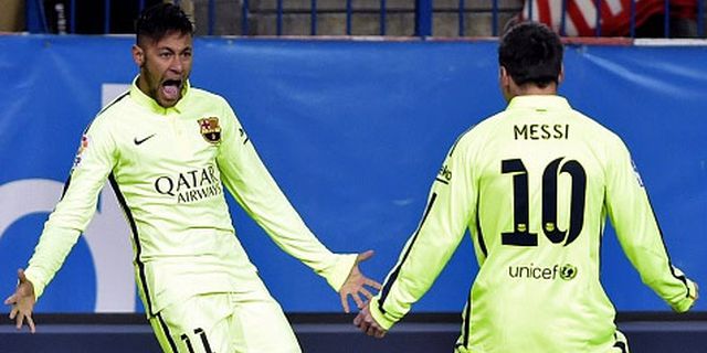 Neymar dan Messi, Mimpi Buruk Atleti