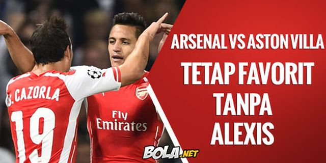 Preview: Arsenal vs Villa, Tanpa Alexis Pun Jadi