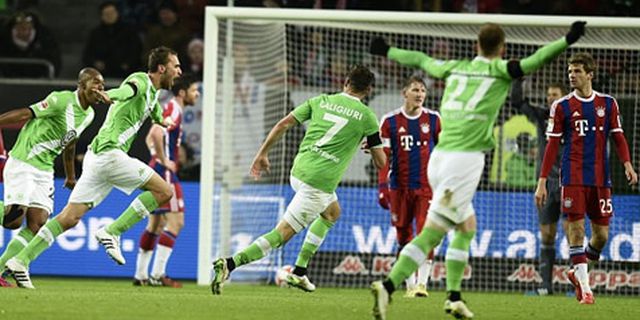 Dibantai Wolfsburg, Bayern Alami Deja vu Buruk Dibantai Wolfsburg, Bayern Alami Deja vu Buruk