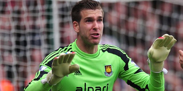 Waspadai Kesaktian Rooney, Kiper West Ham Siap Sibuk Waspadai Kesaktian Rooney, Kiper West Ham Siap Sibuk