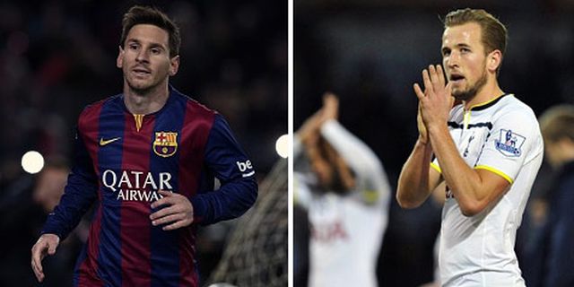 Messi dan Kane Top Scorer 5 Liga Top Eropa 2015