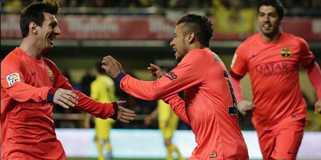 Pemanasan Keren Neymar dan Messi