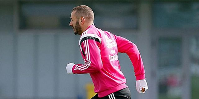 Cedera, Benzema Berlatih Sendirian Cedera, Benzema Berlatih Sendirian