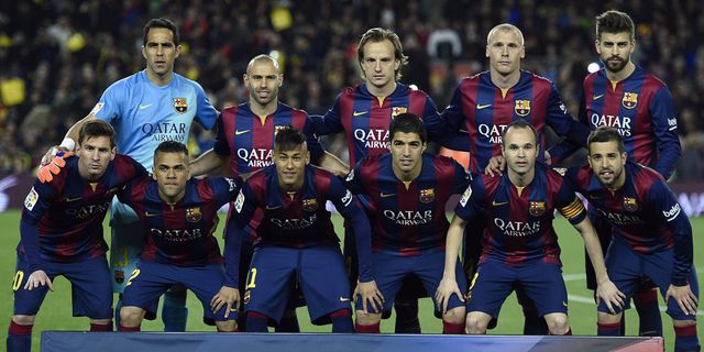 Starting XI Langka Barcelona di El Clasico
