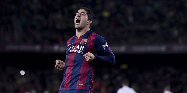 Suarez Lega Barca Atasi Perlawanan Sengit Madrid