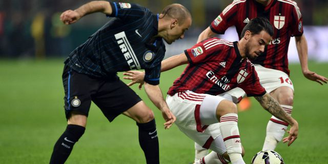 Babak Pertama, Inter dan Milan Imbang Tanpa Gol