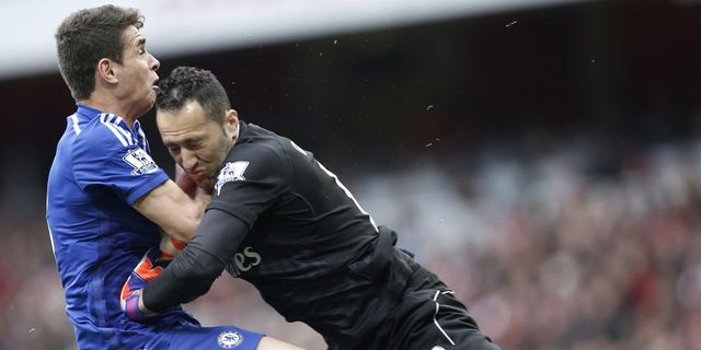 Mourinho Khawatirkan Kondisi Oscar Usai Benturan Dengan Ospina