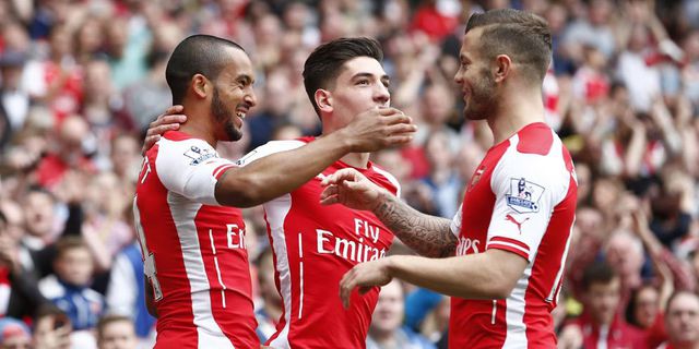 Ini Alasan Walcott dan Wilshere Rayakan Gol Dengan Fisioterapis Arsenal