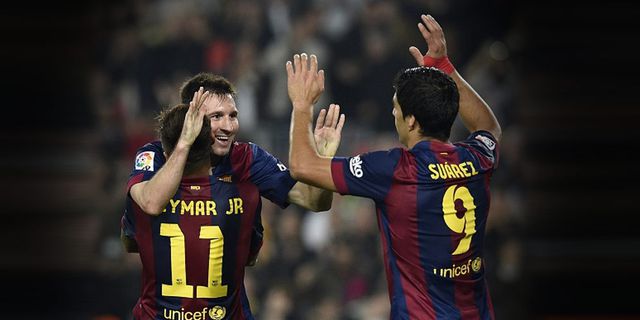 Messi Alien, Neymar Hebat, Suarez Penyempurna