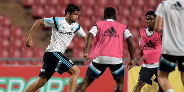 Latihan di Bangkok, Diego Costa Cedera?