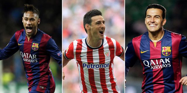 Neymar, Pedro dan Aduriz Bersaing Rebut Top Skor Copa del Rey