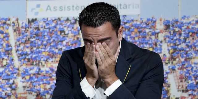 Barcelona Gelar Acara Perpisahan, Xavi Berurai Air Mata Barcelona Gelar Acara Perpisahan, Xavi Berurai Air Mata
