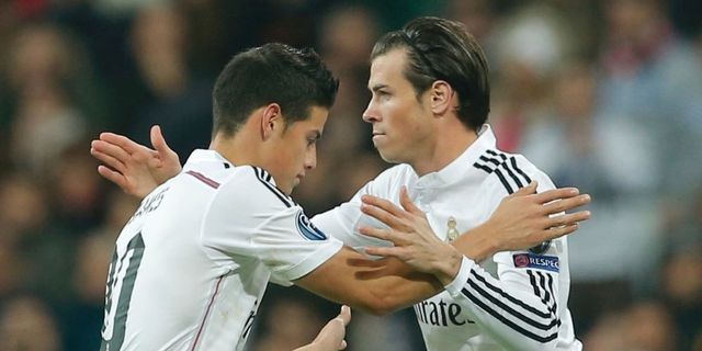 Duo Madrid, James dan Bale Gelandang Tersubur La Liga 2014-15