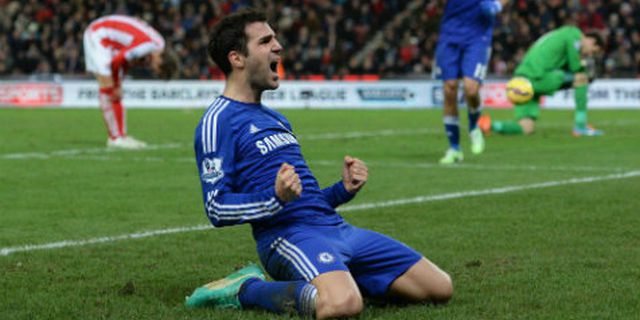Raih Dobel di Chelsea, Fabregas Bahagia