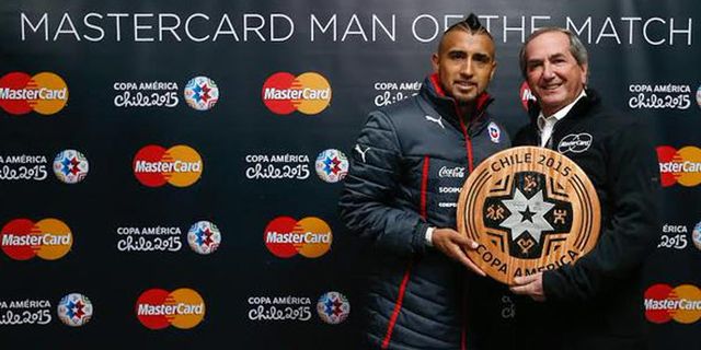 Man of the Match Chile 3-3 Meksiko: Vidal