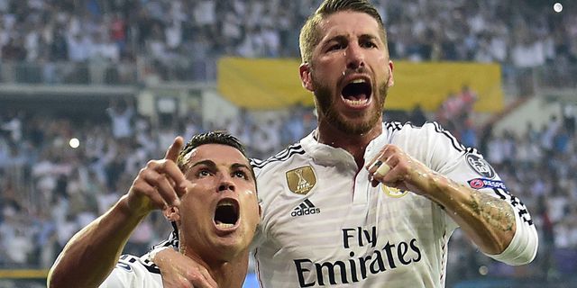 Sergio Ramos Peragakan Selebrasi Ronaldo Sergio Ramos Peragakan Selebrasi Ronaldo