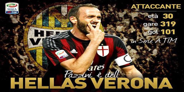 Pazzini Resmi ke Verona Pazzini Resmi ke Verona